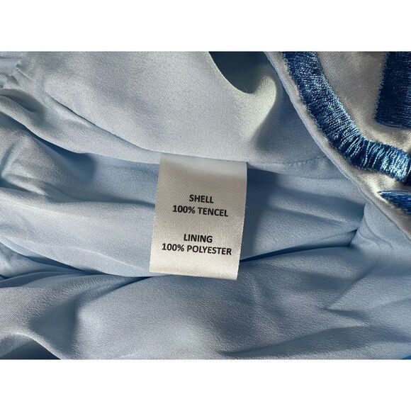 NWT Emily McCarthy High Waist Scallop Shorts Womens Medium Skyway Geo‎ Tencel - Picture 4 of 4